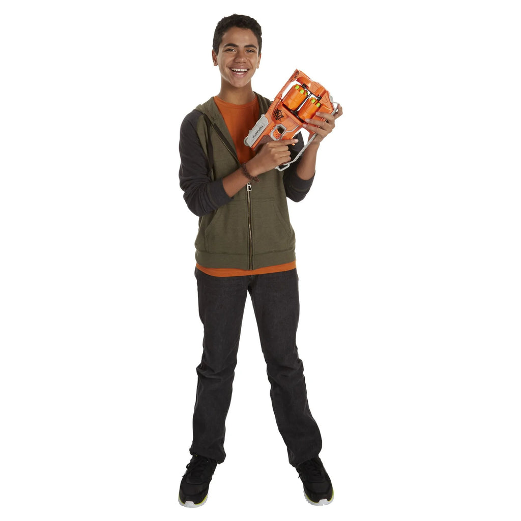 Nerf Zombie Strike Toy Blaster with 2 Flipping Drums and 12 Elite Darts K344
