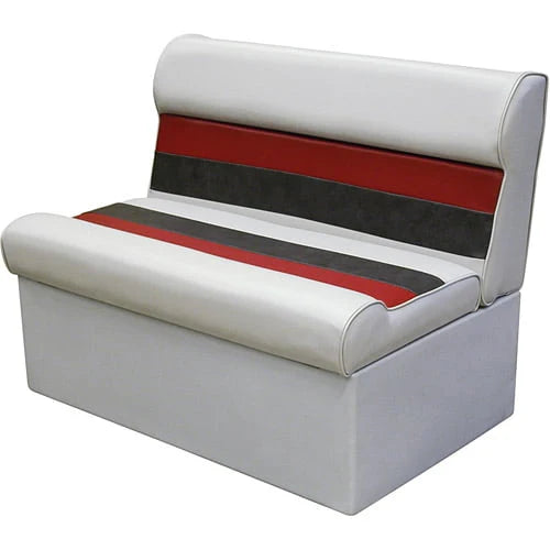 Gray Navy Blue Boat Seat and Backrest Cushion Set K2932