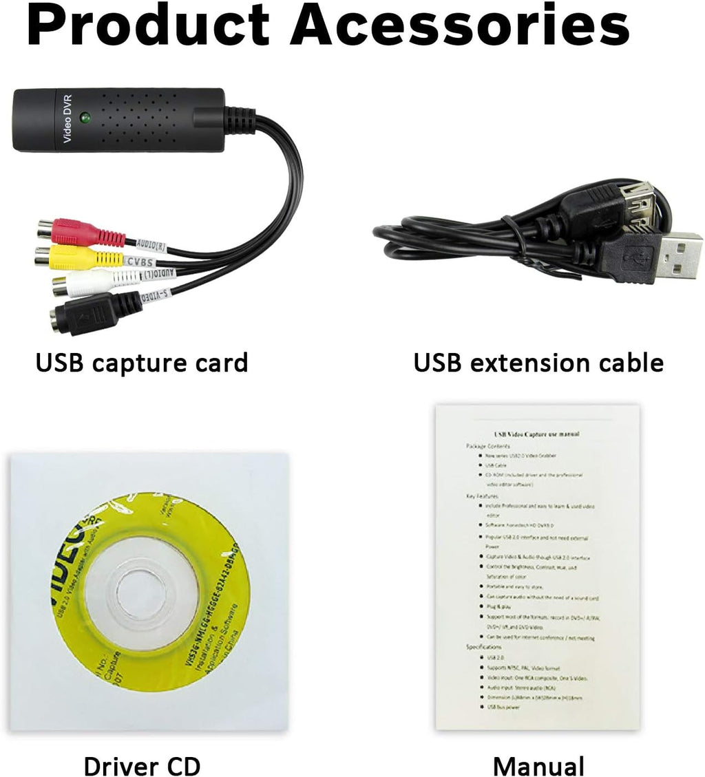 USB 2.0 Audio/Video Converter, Video Capture Card Y44575