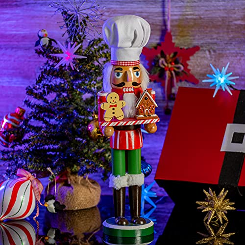 15" Wooden Chef Nutcracker Figure E9559