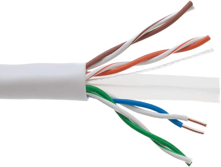 1000ft CAT6 Solid UTP 23AWG Ethernet Cable Orange I94377