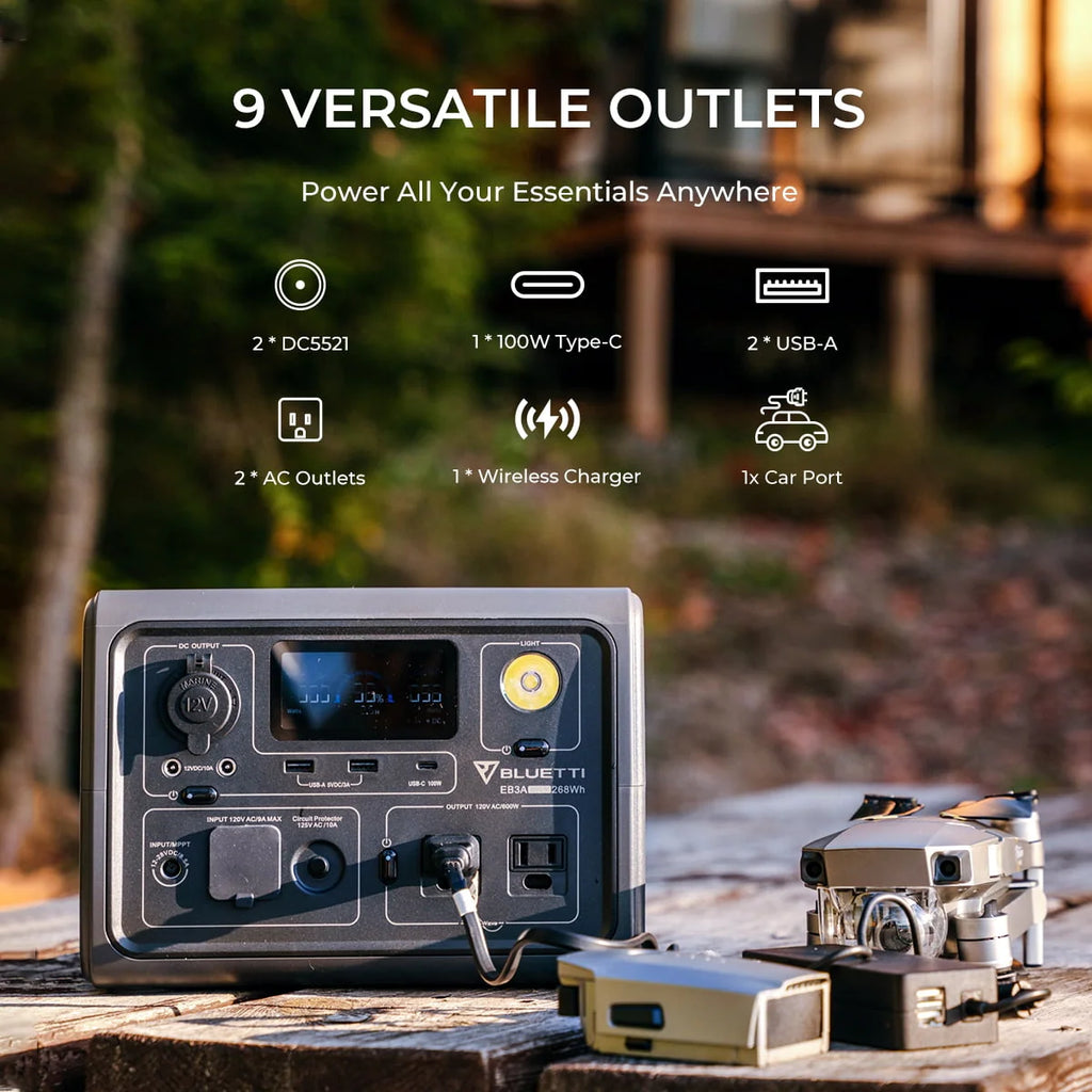 Portable 600W 268Wh LiFePO4 Power Station X6379