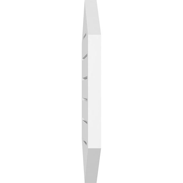 42x22W x 32x22H Vertical Peaked Surface Mount PVC Gable Vent U324053