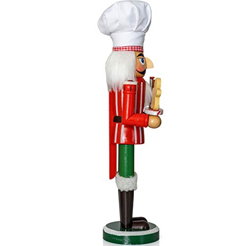 15" Wooden Chef Nutcracker Figure E9559