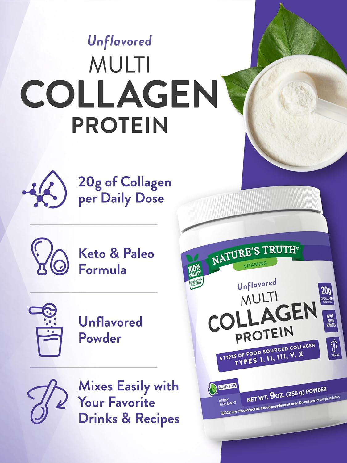 9 oz Hydrolyzed Collagen Powder V967