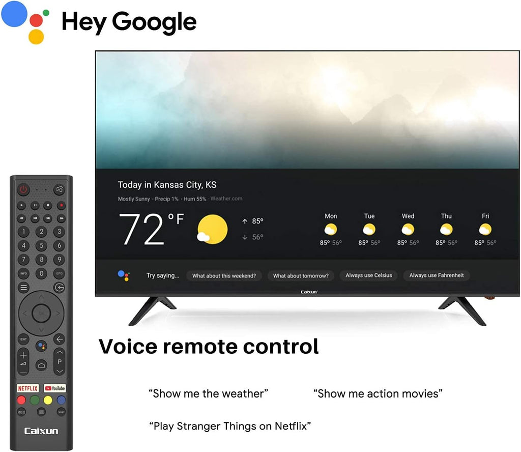 55 inch 4K UHD HDR Smart Android TV P572