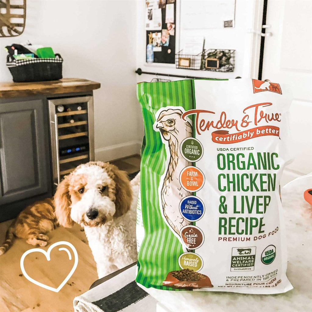 Organic Chicken & Liver Recipe Dry Dog Food K77142