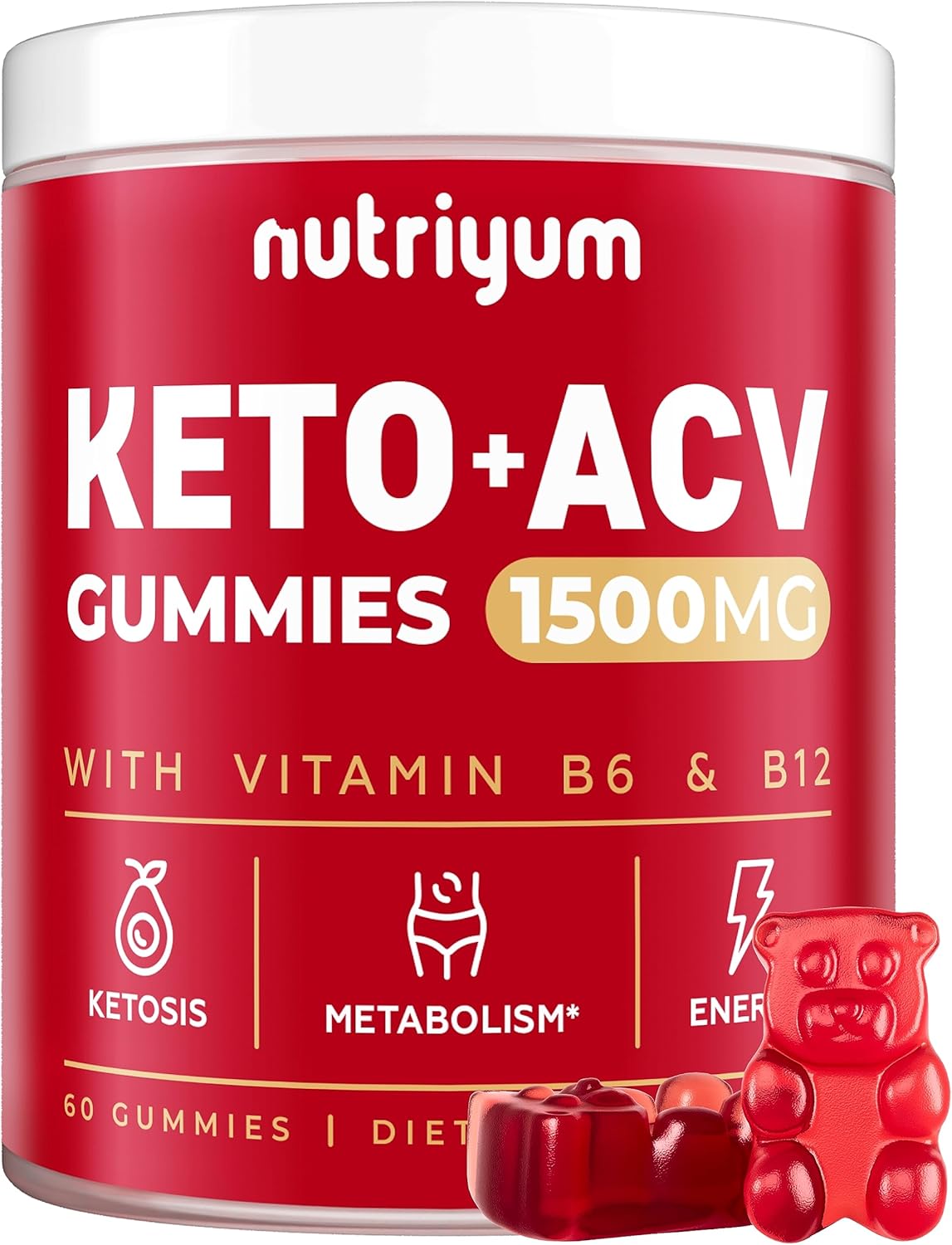 Keto ACV Gummies 1500 mg - 60 pcs G190321
