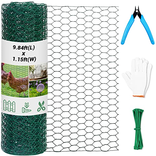 13.78 x 236 Inch Lightweight Galvanized Hexagonal Chicken Wire Mesh T40685