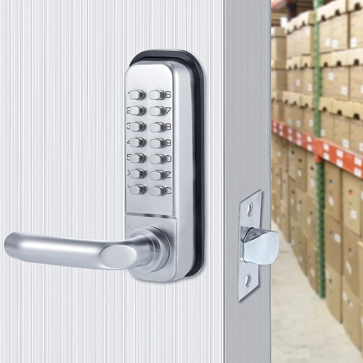 14 Digit Keypad Mechanical Door Lock Lever Set with 60mm Latch Y692