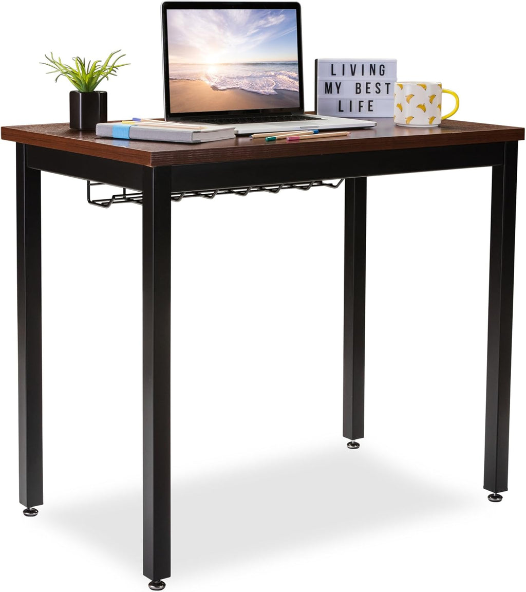 Small Computer Desk with Cable Management Tray, 36in B3175