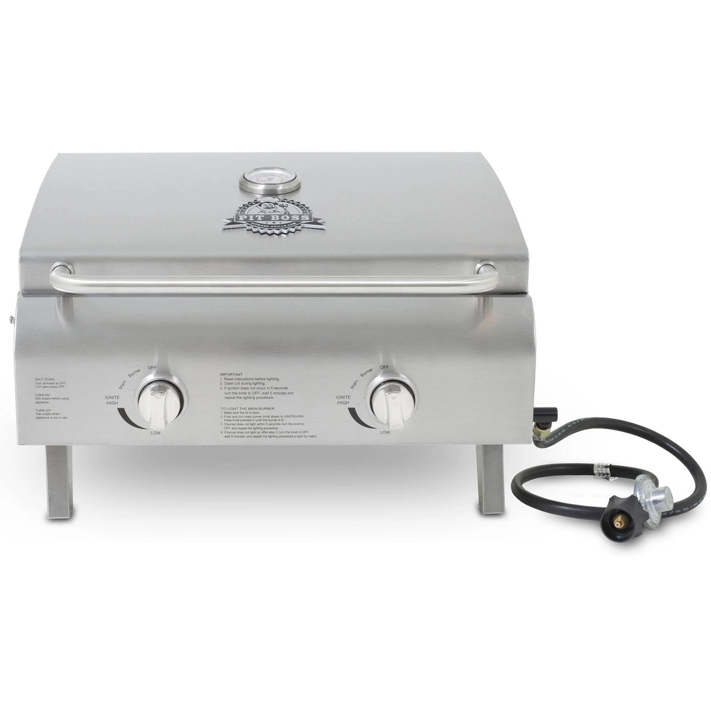 2-Burner Portable Gas Grill Stainless Steel Y32264