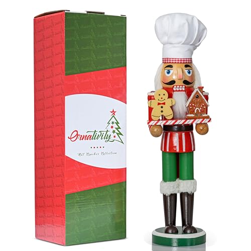 15" Wooden Chef Nutcracker Figure E9559