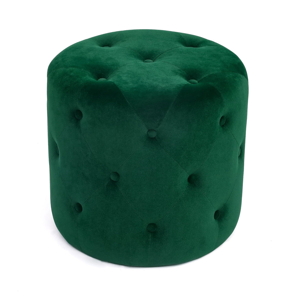 Round Velvet Ottoman R50761
