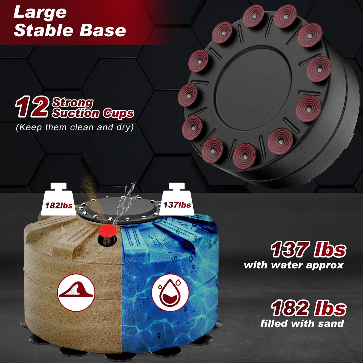 Punching Bag with Stand 70''-205lbs Freestanding L825403