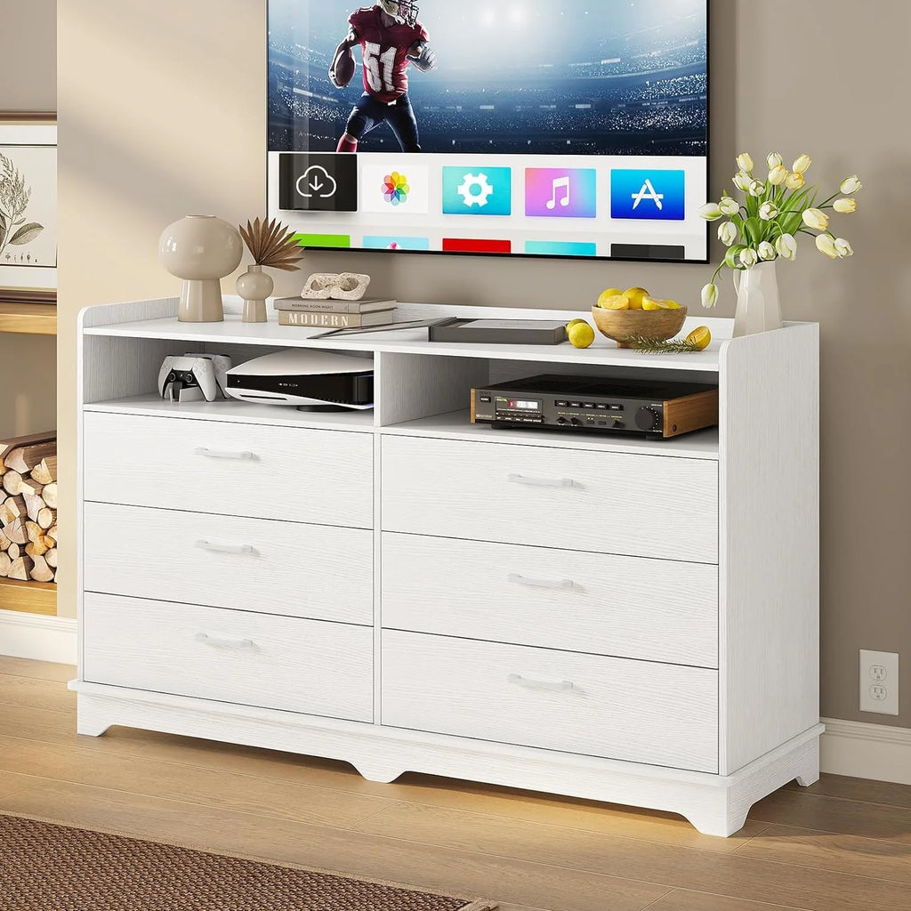 Black 6 Drawer Dresser R972066