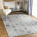 Blue Grey Beige 9' x 12' Area Rug X74835