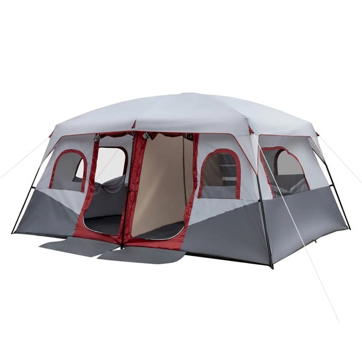 10 Person 2 Room Cabin Tent with Storage Pockets T8479