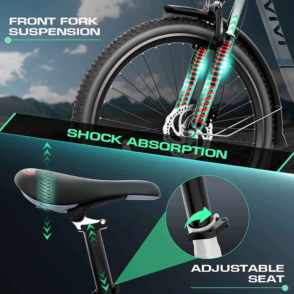 26'' 500W Electric Bike with 48V Removable Battery N54515