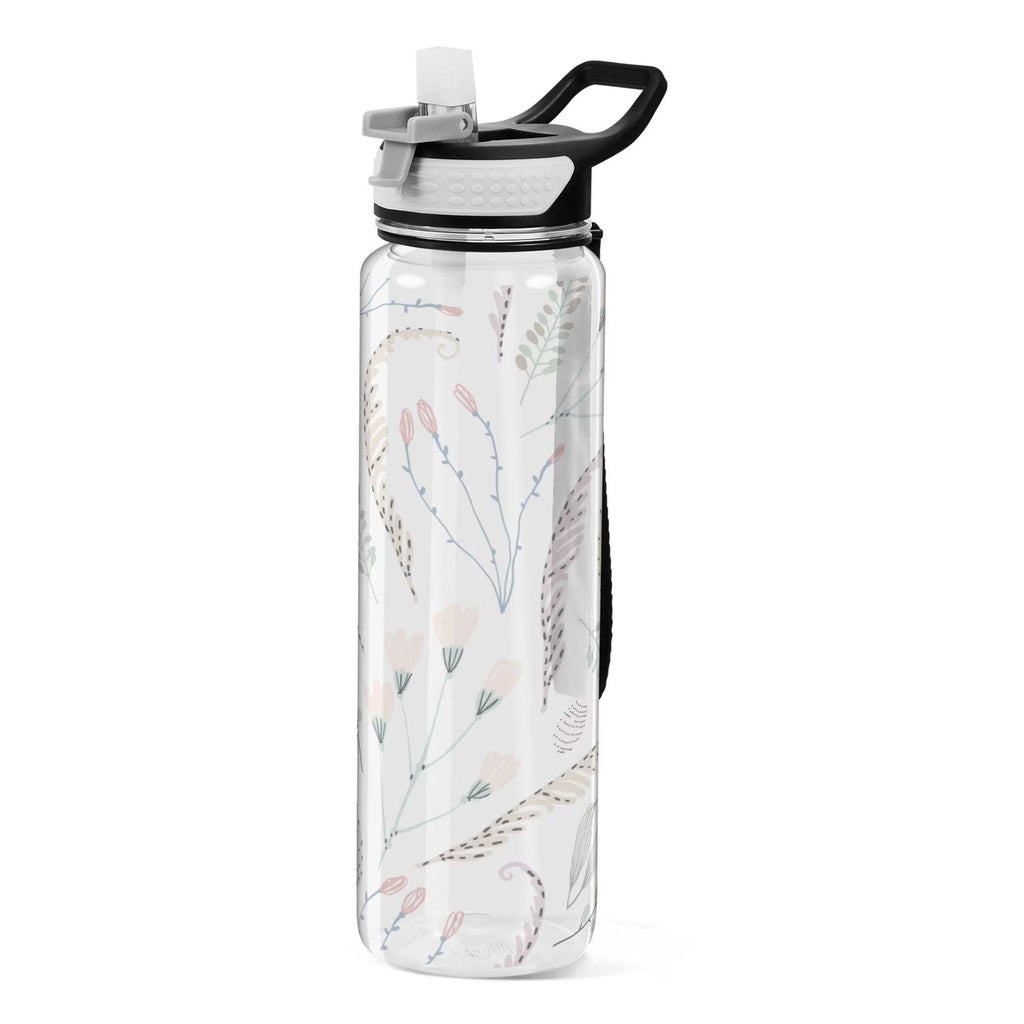 Clear 32oz Tritan Water Bottle with Straw U3253