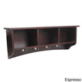 Espresso Coat Hooks with Storage I7277