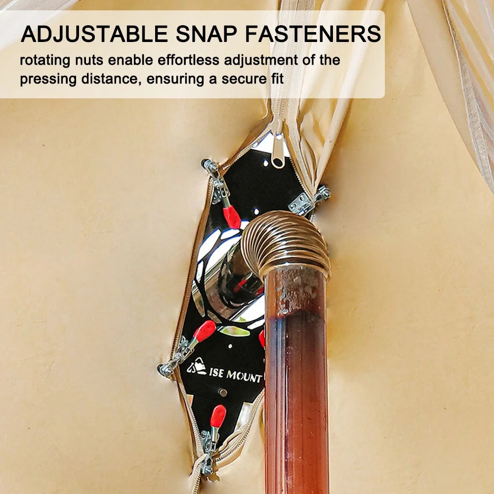 Tent Chimney Anti Scald Plate Clip on Stove Jack Camping Tent Protector (90mm Diameter) J207
