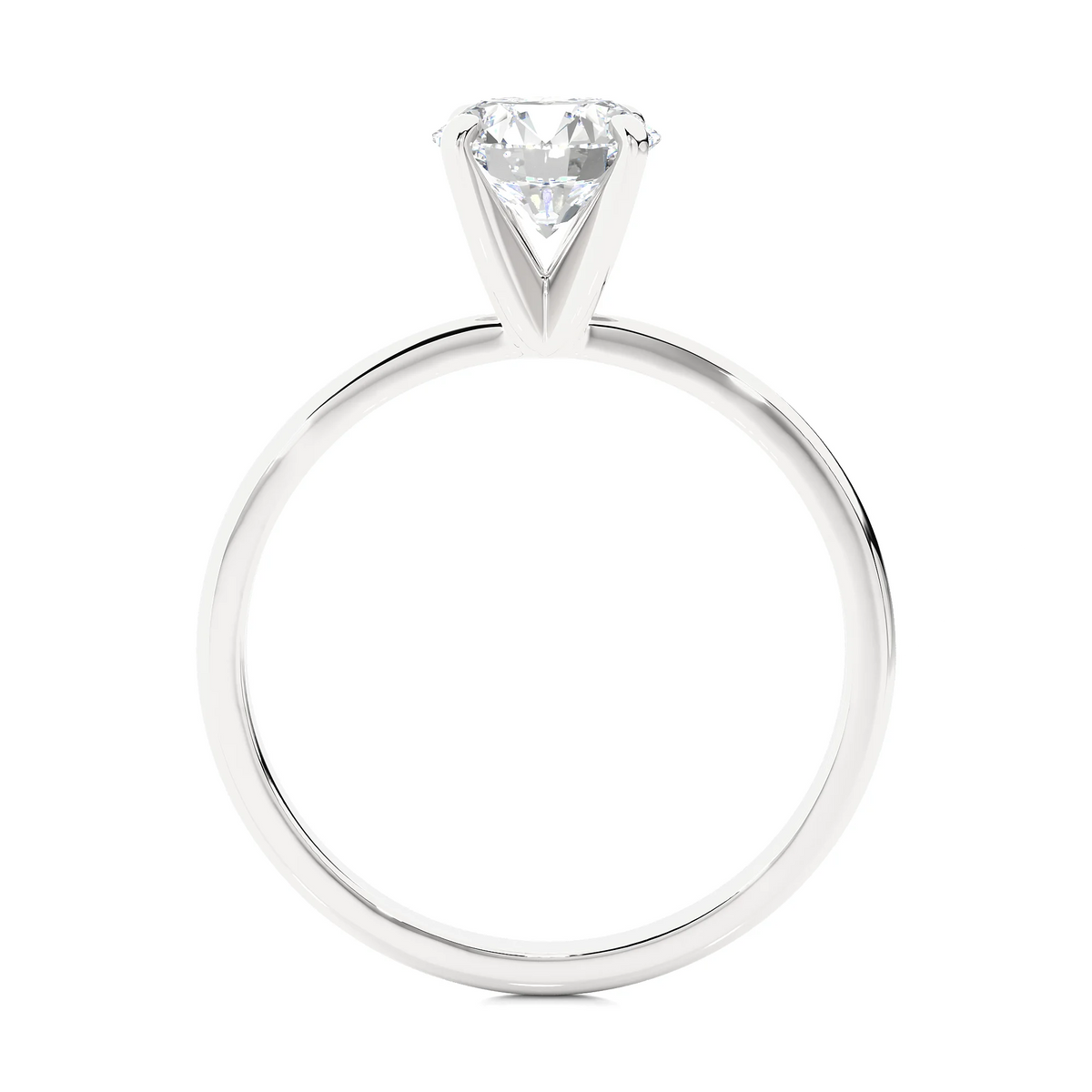 14k White Gold Solitaire Engagement Ring Q692831