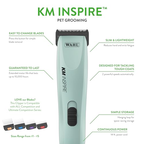Powerful Brushless Motor Professional Grooming Clippers with 4 Stainless Steel Guide Combs M822
