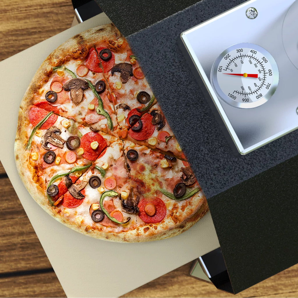 13 Wood Pellet Stainless Steel Pizza Oven with Foldable Legs R6734