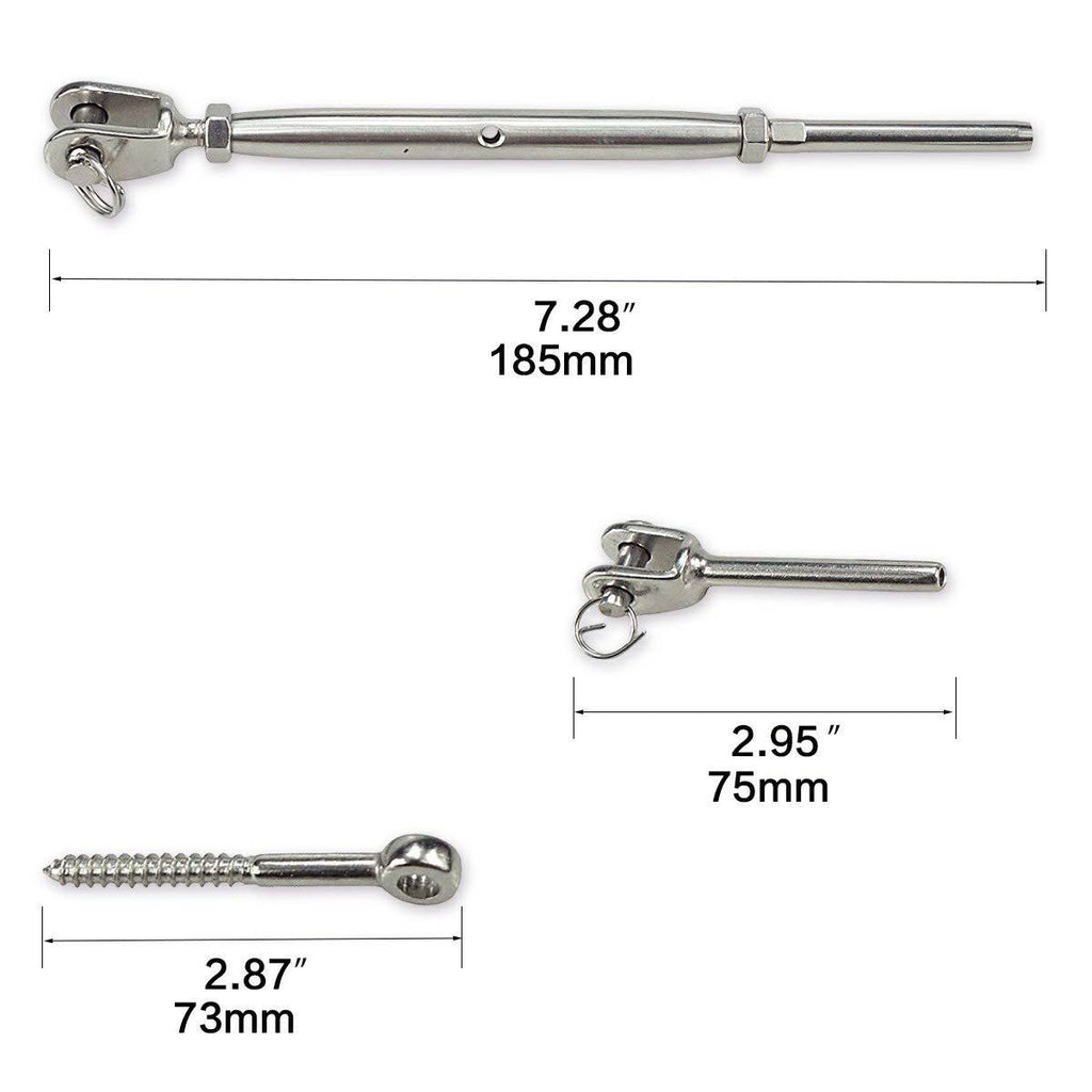 20 Set Stainless Steel Cable Railing Kits P210