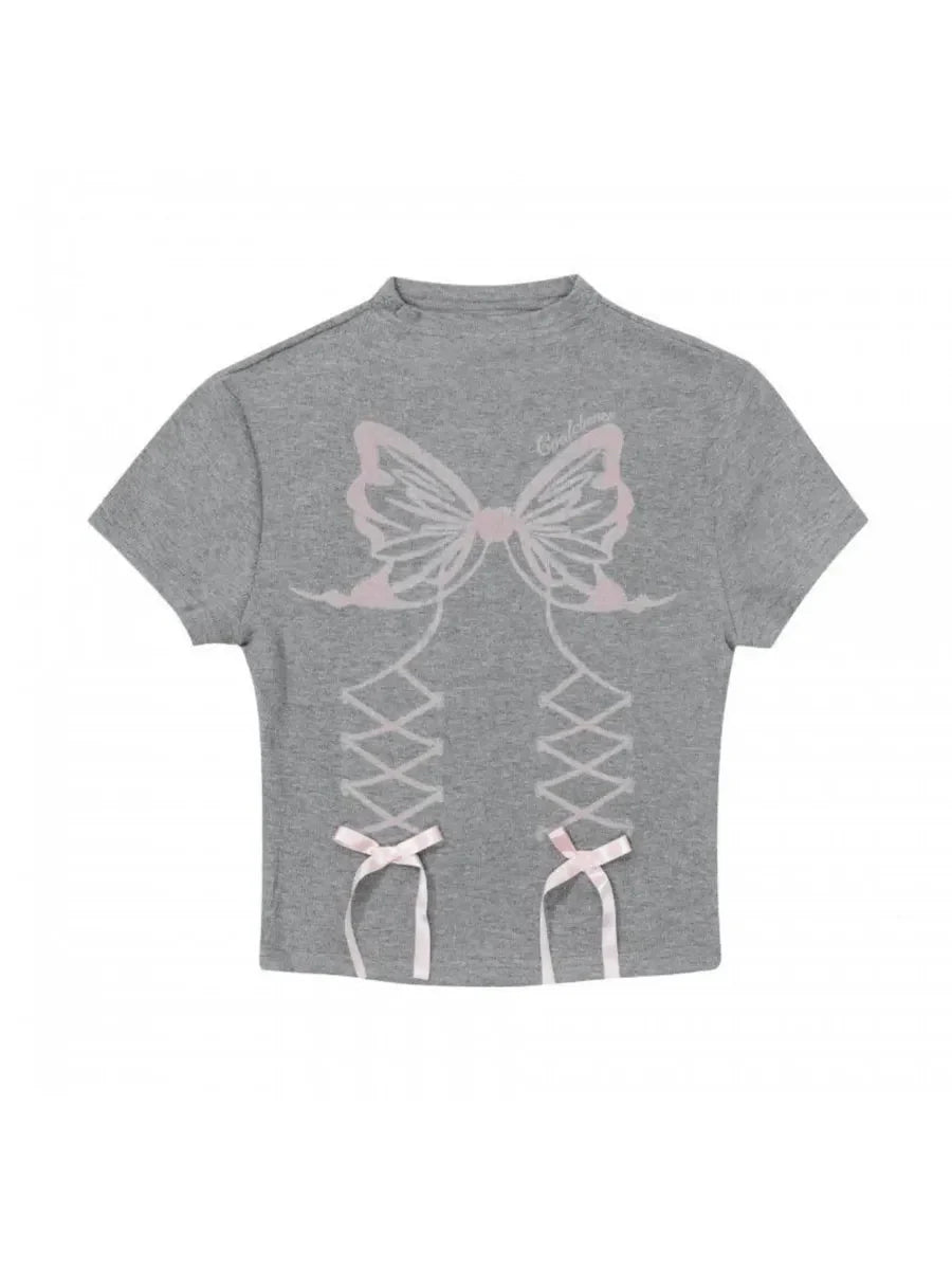 Ribbon Butterfly Shirts P629