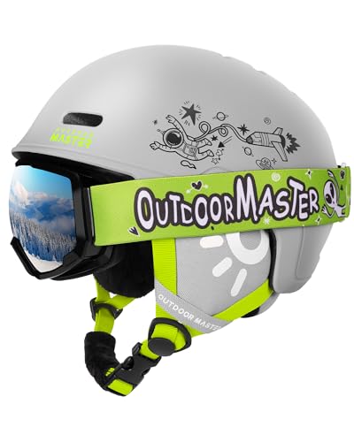 Kids Ski Helmet and Goggles Set with PC Shell & EPS Foam T757962
