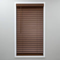 Dark Oak Cordless 2 in. PVC Faux Wood Blind B68873
