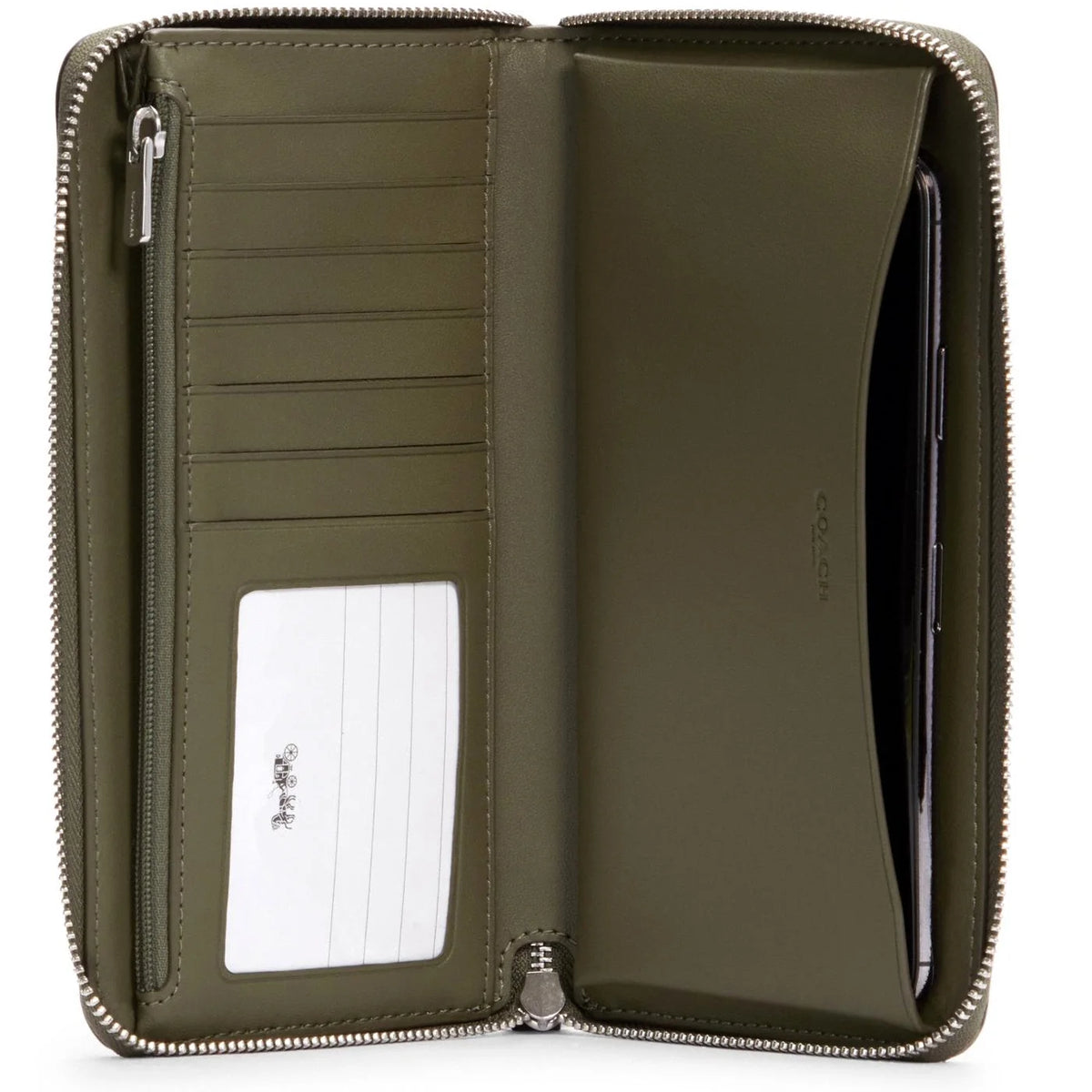 Pebbled Leather Large Phone Wallet D793