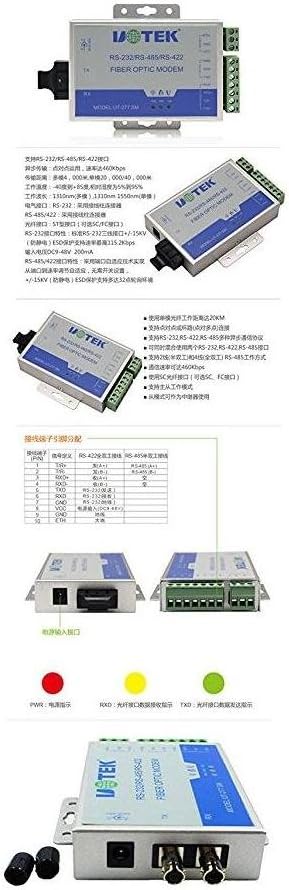 RS-232/422/485 to Optical Fiber Media Converters A7824