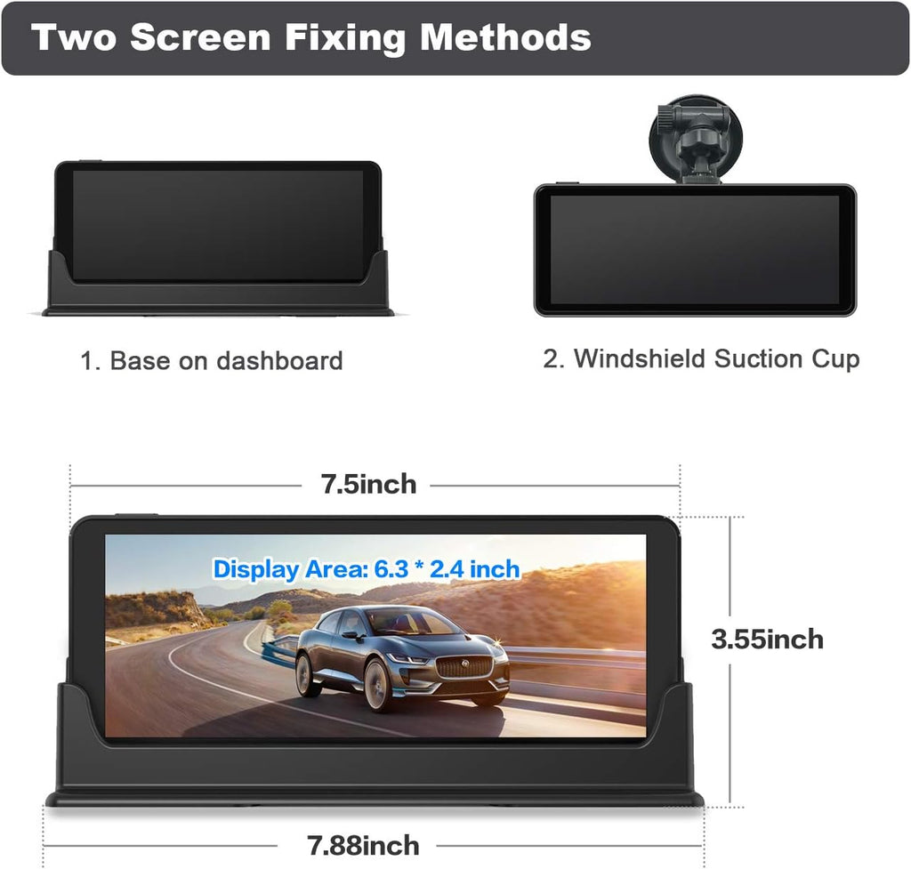 1080P Backup Camera and Monitor Kit 7 inch HD Widescreen with 49ft Wired Rear Camera S6817