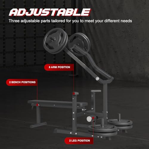 Weight Bench with 7 Adjustable Positions Flat Incline B724