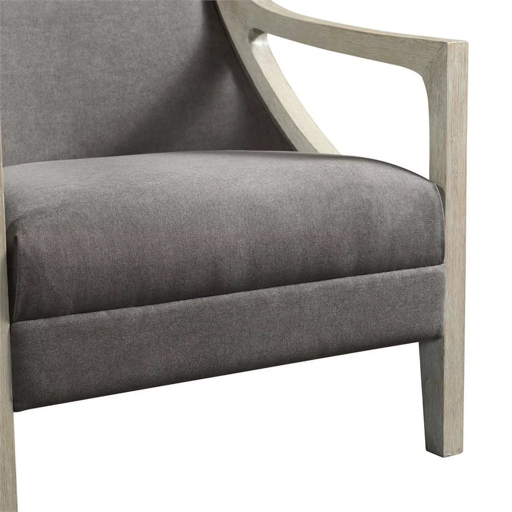 Contemporary Accent Chair with White Wash Frame O989066