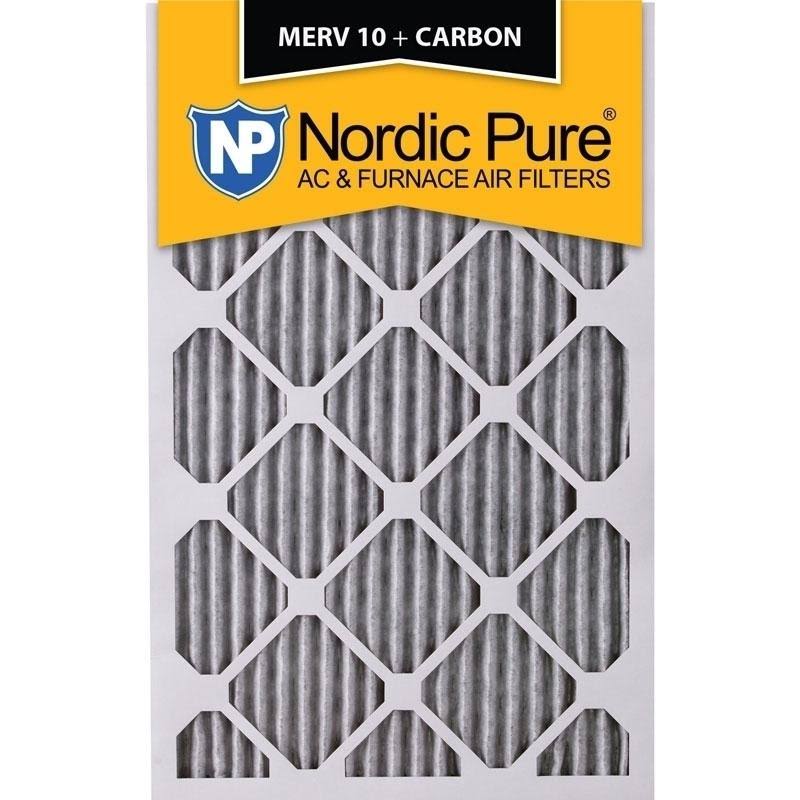 12 Pc Pleated MERV 10 Carbon AC Furnace Filters H4246