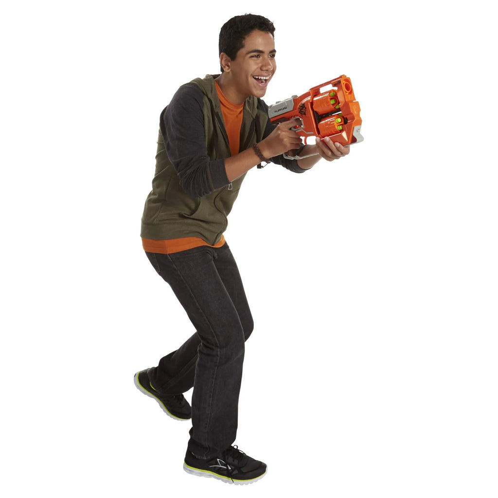 Nerf Zombie Strike Toy Blaster with 2 Flipping Drums and 12 Elite Darts K344