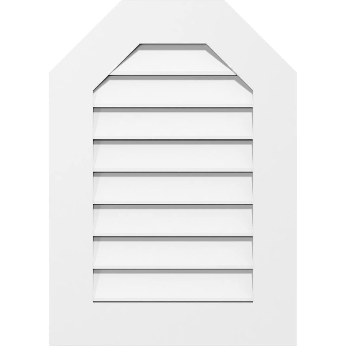 Octagonal Top Surface Mount PVC Gable Vent F137