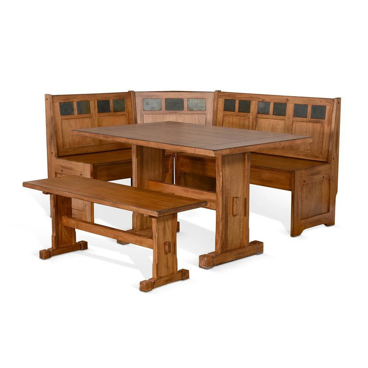 50" Farmhouse Mindi Wood Nook Table W820537
