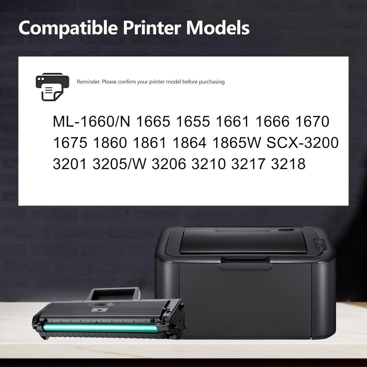2 Pack Black Toner Cartridge D8642