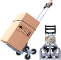 6-Wheel Folding Hand Truck with Telescoping Handle, 165 LB Load Capacity, Pack of 2 S321
