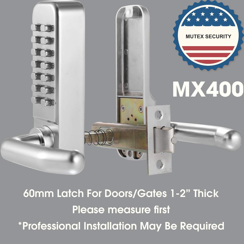 14 Digit Keypad Mechanical Door Lock Lever Set with 60mm Latch Y692