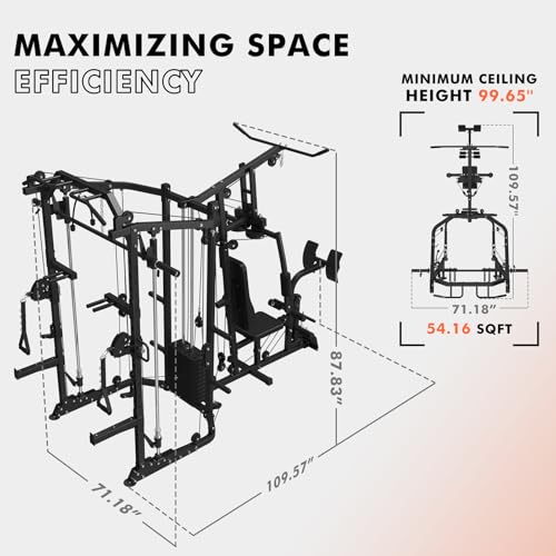 Smith Machine Power Cage with Cable Crossover K4500