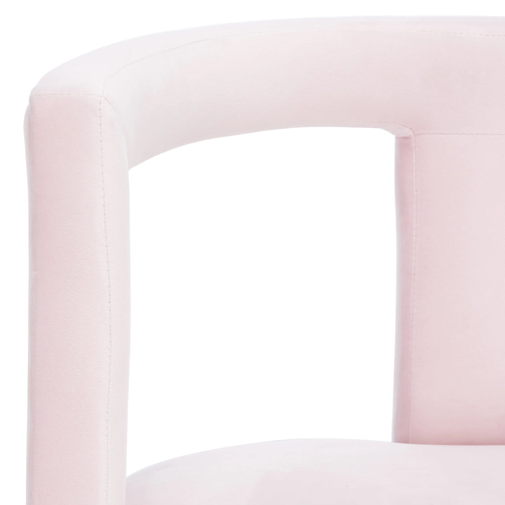 Light Pink Upholstered Accent Chairs A387714