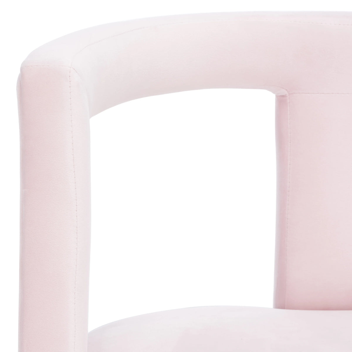 Light Pink Upholstered Accent Chairs A387714