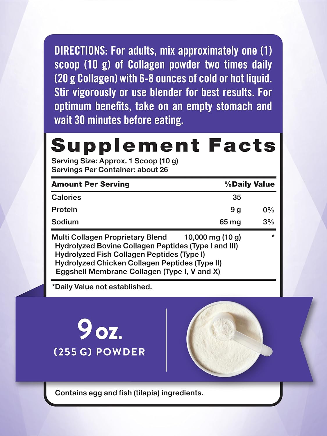 9 oz Hydrolyzed Collagen Powder V967