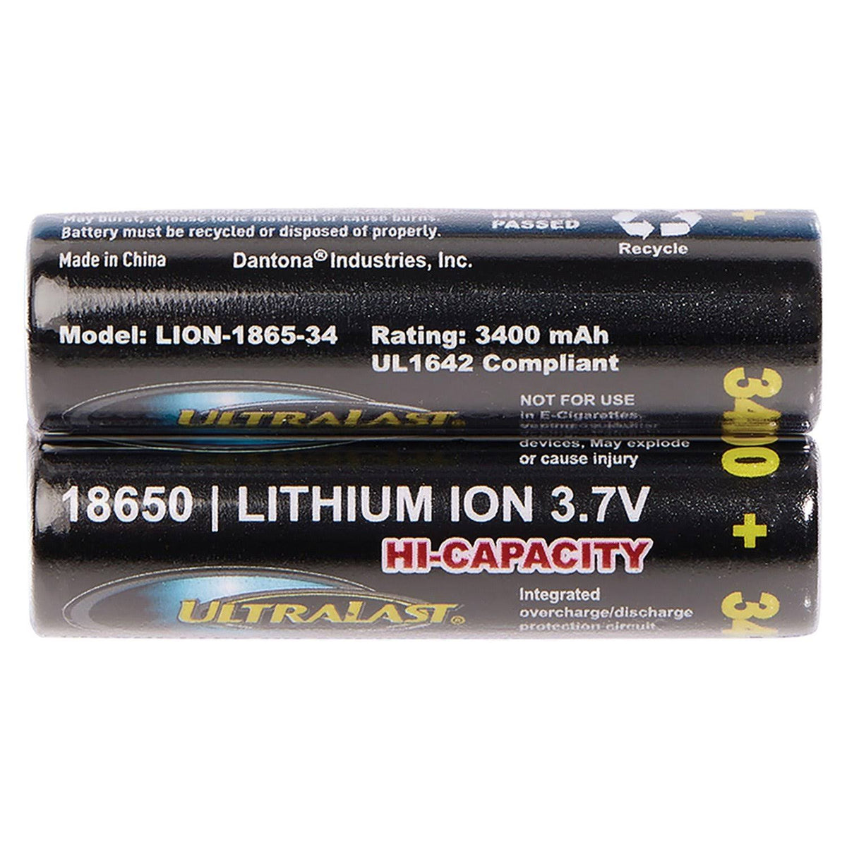3,400 mAh 18650 Batteries 2 Pack M81061